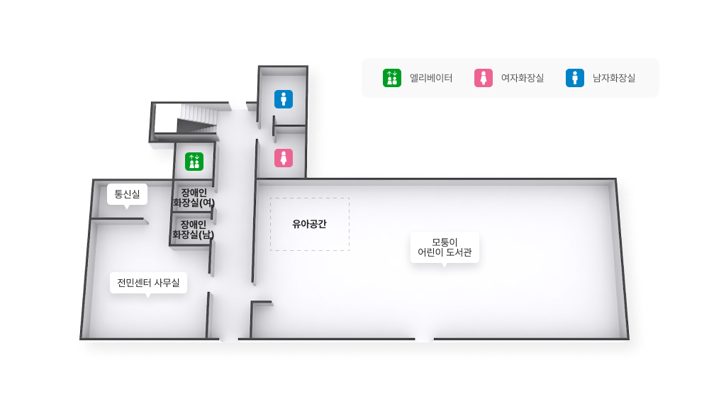 전민평생학습센터 1층 배치도 이미지로 자세한 내용은 하단에 있습니다.